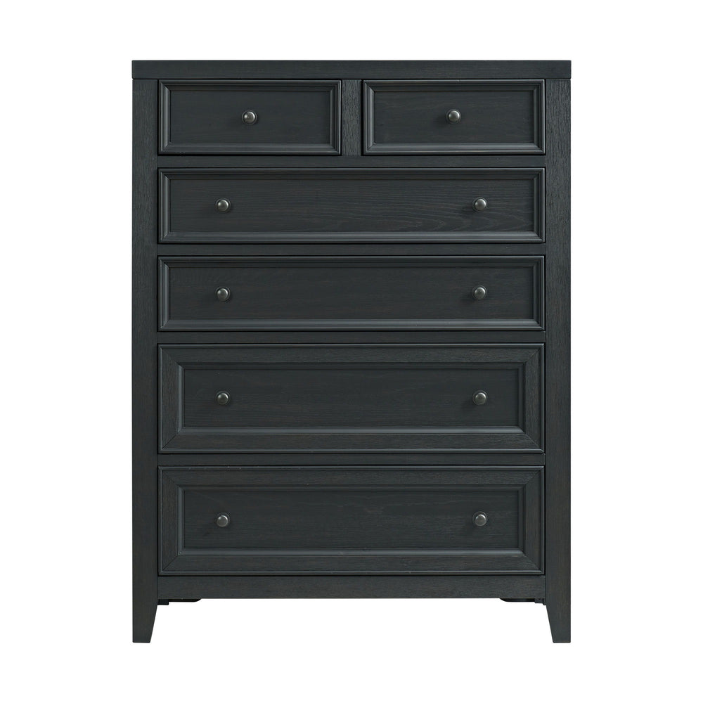 6 Drawer Chest With Knobs And Smooth Slides