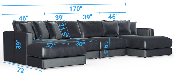 Remington - Modular Sofa - Slate