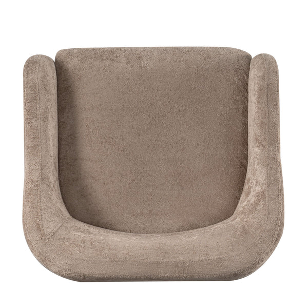Modern Accent Chair With Recessed Arms And Tight Back