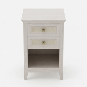 Nightstand With 2 Drawers Bedside Table
