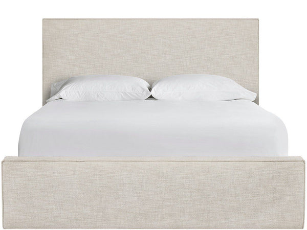 Oasis - Upholstered King Bed - White / Beige