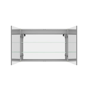 Medicine Cabinet With LED Vanity Mirror, Anti-Fog, Waterproof, Dimmable With Touch Switch
