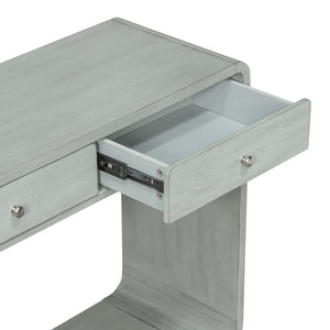 Console Table With 3 Drawers And Display Shelf
