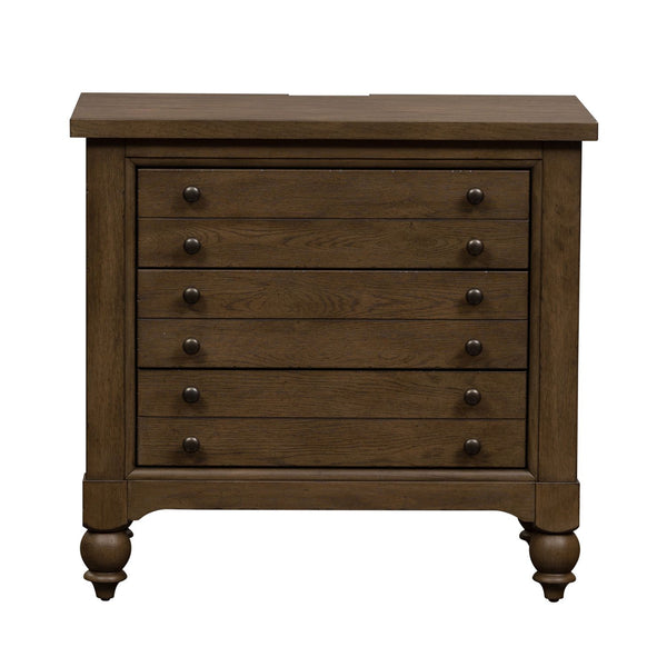 Americana Farmhouse - Bedside Chest With Charging Station