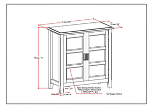 Burlington - Low Storage Cabinet - Light Brown