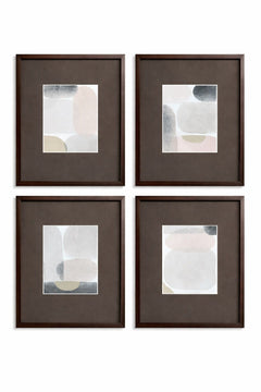 Stone Secrets Framed Print s/4 - Brown