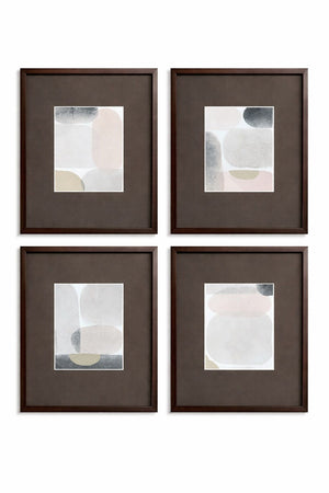 Stone Secrets Framed Print s/4 - Brown