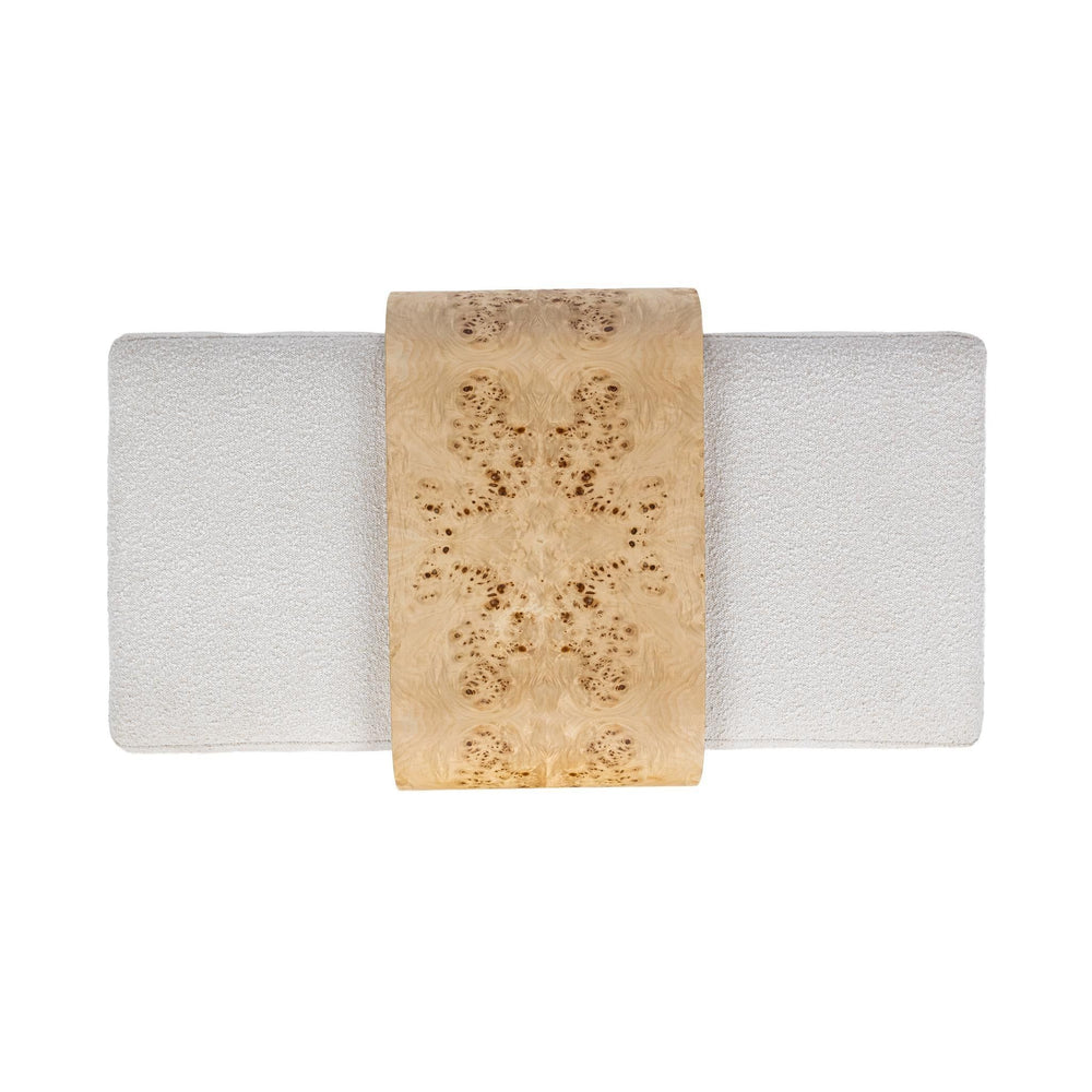 Kenan - Rectangle Ottoman Coffee Table - Creamy Ivory
