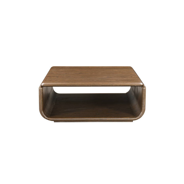 Lanza - Coffee Table With Open Shelf Storage - Dark Walnut