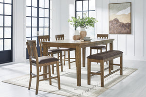 Urbinforte - Counter Height Extension Dining Table Set