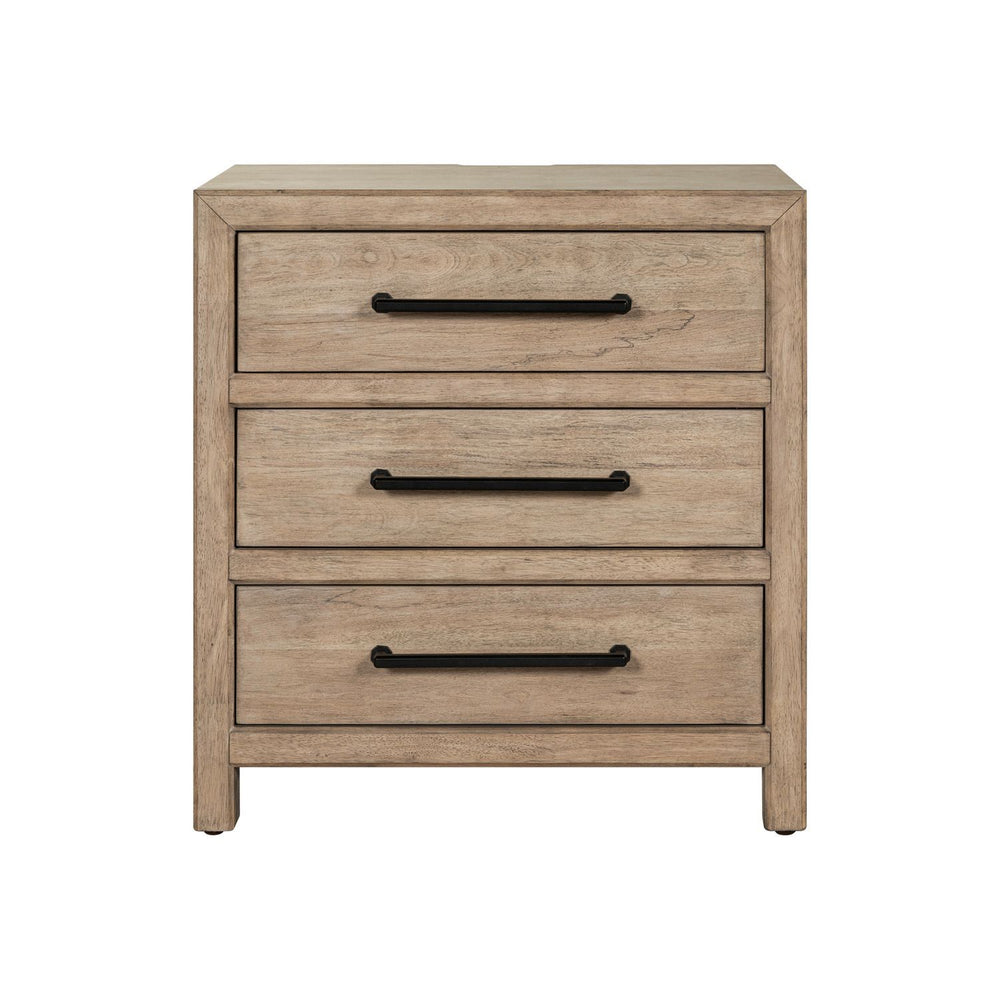 Proximity Place - Nightstand With Charging Station - Barley Buff