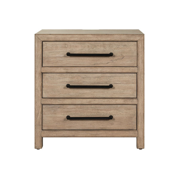 Proximity Place - Nightstand With Charging Station - Barley Buff