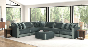 Remington - Modular Sofa And Cocktail Ottoman - Pine