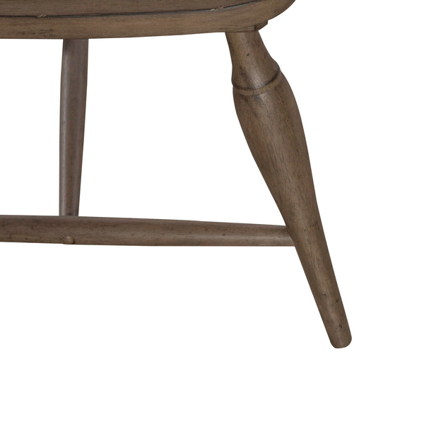 Americana Farmhouse - Upholstered Seat Windsor Chair - Dusty Taupe
