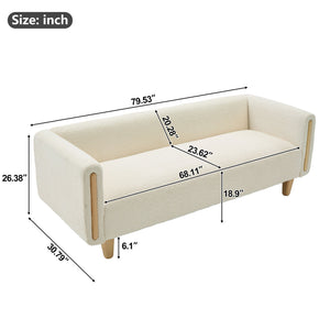 3 Seater Sofa With Armrests For Living Room