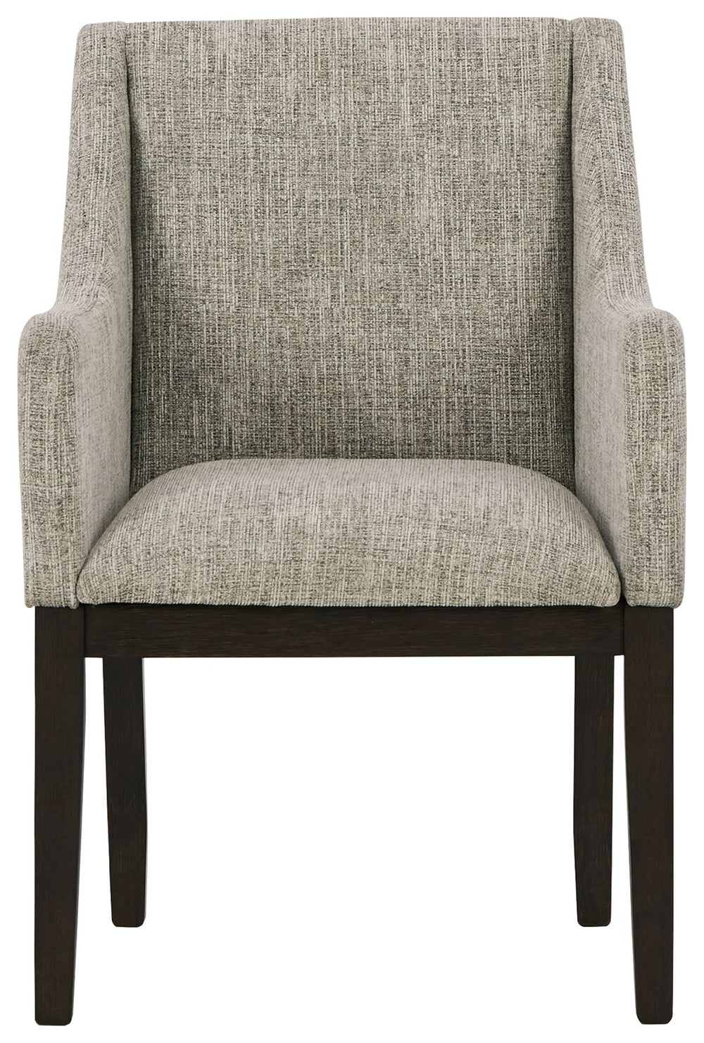 Burkhaus - Dining UPH Arm Chair (Set of 2) - Beige / Dark Brown