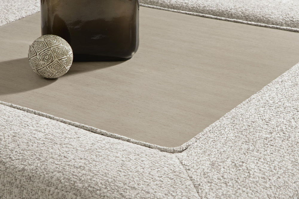 Ashbourne Estate - Oversized Accent Ottoman - Snowstone