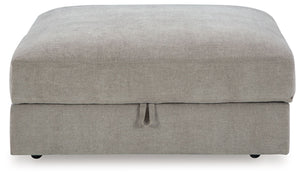 Aslan Court - 6 Pc. - 5-Piece Sectional, Ottoman - Pebble