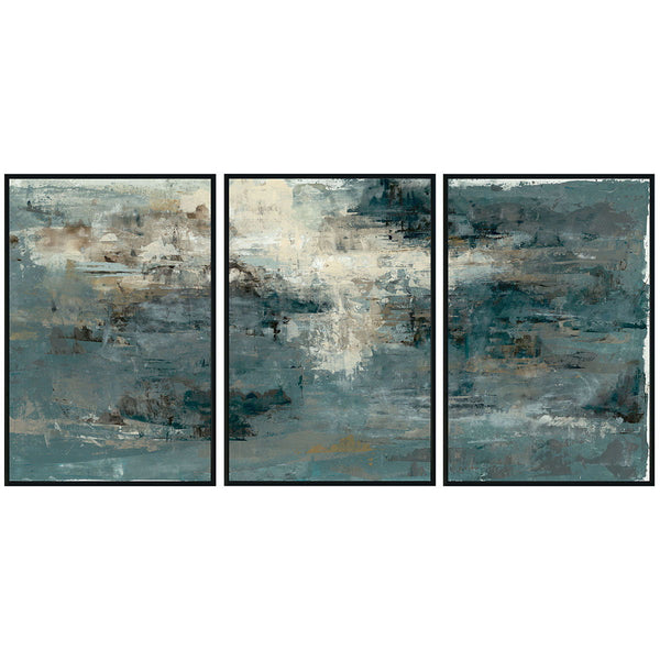 Bravo - 72" x 36" Painting By Buddy Whitlock (Set of 3) - Black