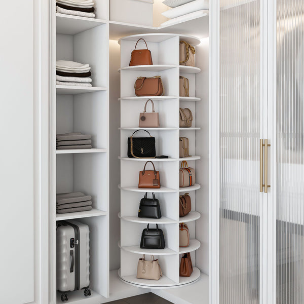 Rotating Shoe Rack Tower
