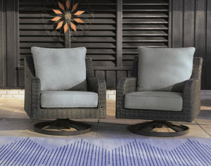 Elite Park - Swivel Lounge With Cushion - Gray