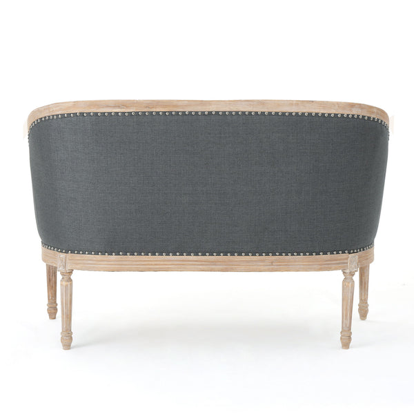 French Country Chesterfield Style Tufted Loveseat