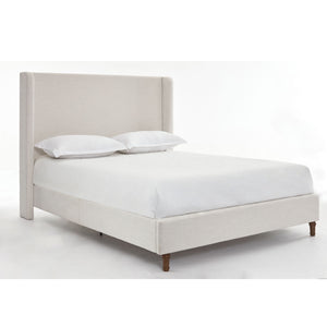 Harper - Tall Headboard Upholstered Bed / High Headboard / Elegant Simplicity / No Box Spring Needed