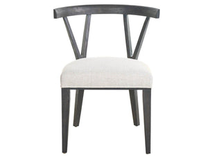 Dwell - Basalt Side Chair (Set of 2) - Dark Gray / White