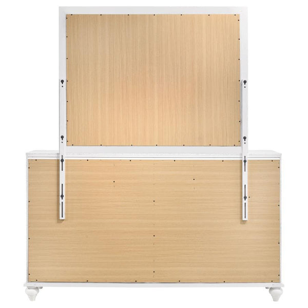 Barzini - 7-Drawer Dresser With Mirror - White