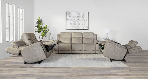 Penfield - Power Zero G Console Loveseat With Heat, Massage & Speaker P3 - Frappe