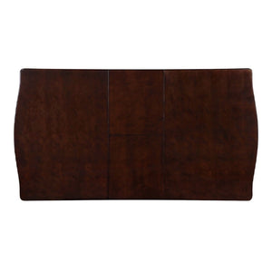 Dining Table With Built In Butterfly Leaf, Rectangle Shape, Extendable - Espresso