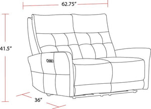 Gershwin - Zero Gravity Power Reclining Loveseat - Lucca Butterscotch