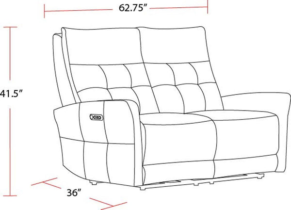 Gershwin - Zero Gravity Power Reclining Loveseat - Lucca Butterscotch