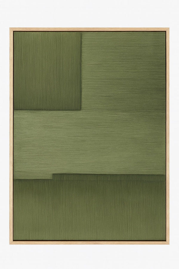 Framed Canvas Sycamore Bark - Natural