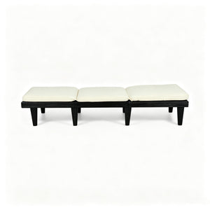 Ariana - Chaise Lounge With Cushion For Outdoor - Black