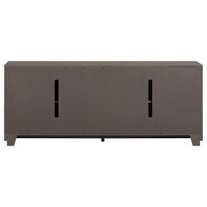 Aspen Sky - 78" TV Console - Weathered Saddle Brown