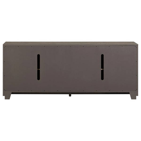 Aspen Sky - 78" TV Console - Weathered Saddle Brown