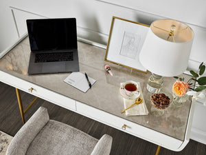 Love. Joy. Bliss.-Miranda Kerr Home - Allure Vanity Desk - White