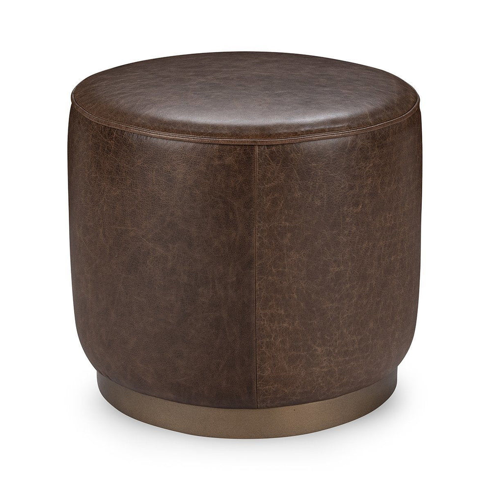 Clair - Leather Round Table