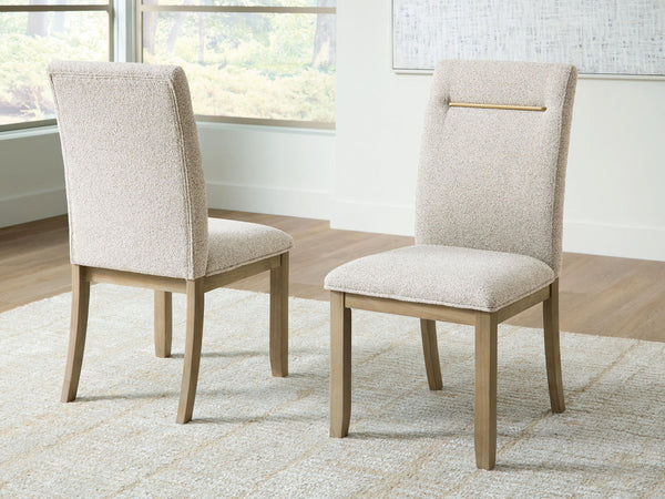Lasinger - Dining Upholstered Side Chair (Set of 2) - Light Brown