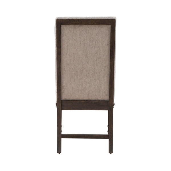 Paradise Valley - Upholstered Side Chair - Saddle Brown