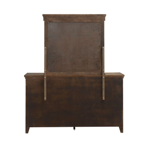 Carolina Park - Dresser & Mirror - Amber Brown