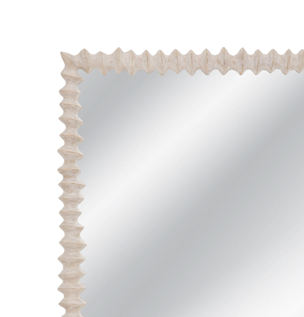 Churchill - Wall Mirror - Distressed White
