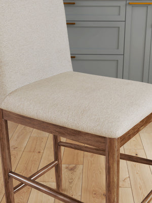 Isanti - Upholstered Barstool (Set of 2) - Light Brown