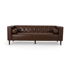 Contemporary 3 Seater Sofa With Tufted Design