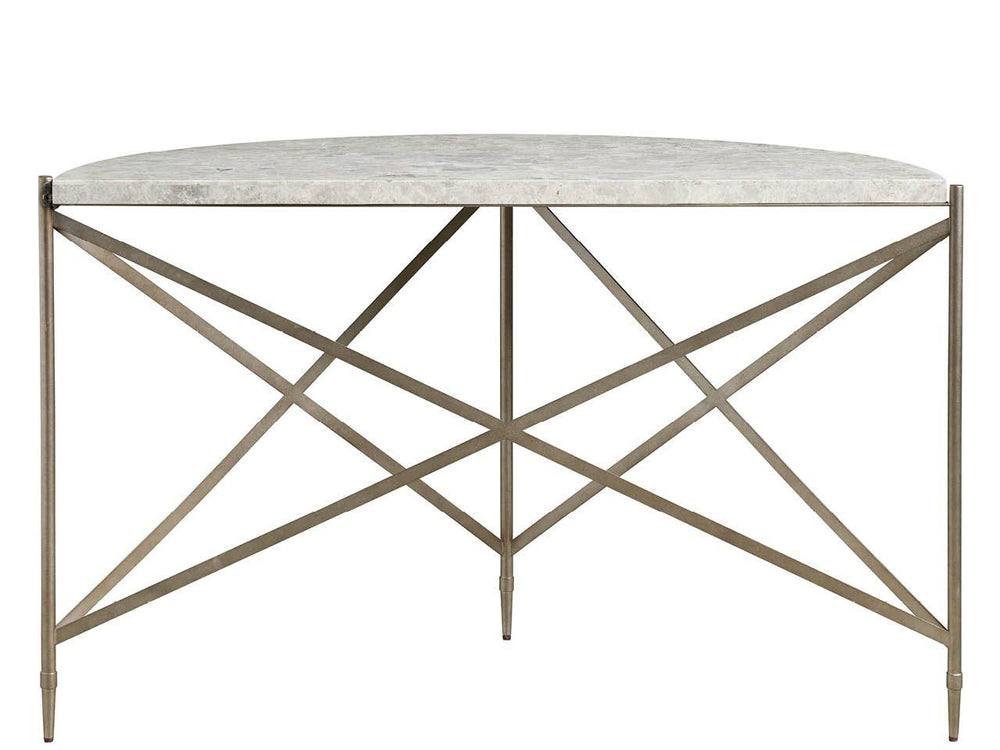 Avaline - Spier Console Table - Bronze / Gray
