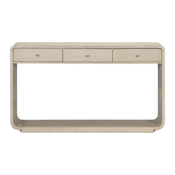 Console Table With 3 Drawers And Display Shelf