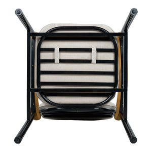 Outdoor Dining Chair - Beige / Black / Teak