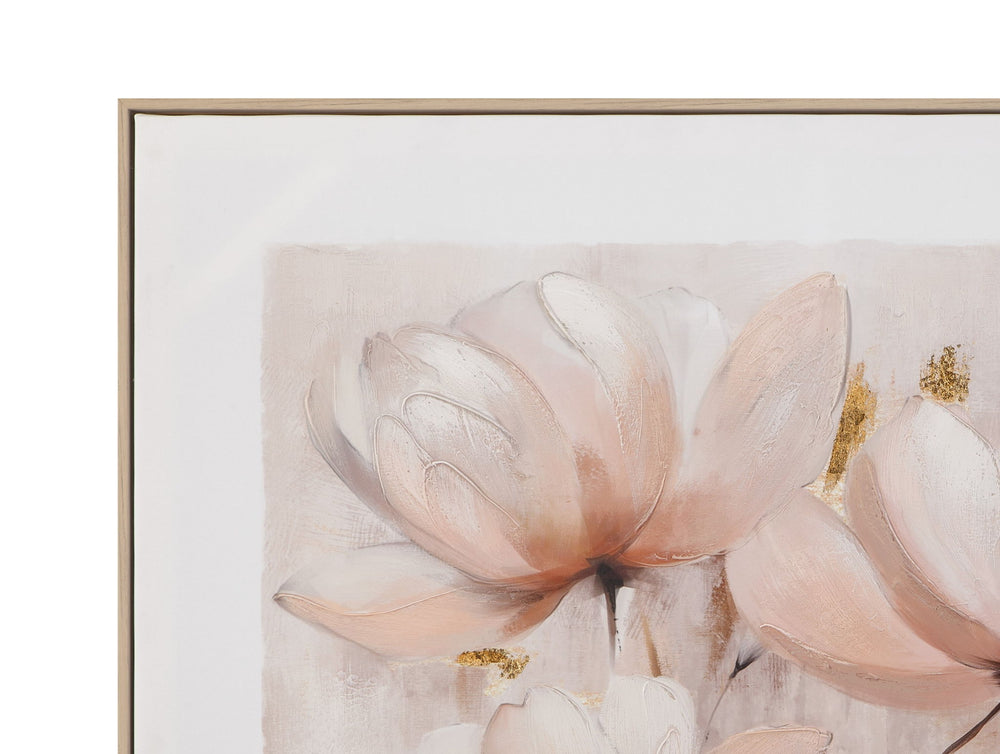 Blush Magnolia I Framed Canvas - Pink
