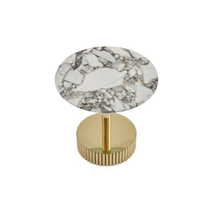 End Table For Living Rooms - Gold / White